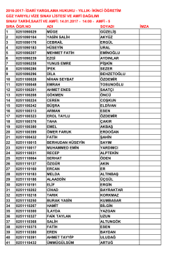 İdari Yargılama Hukuku(2.&Ouml;ğretim)