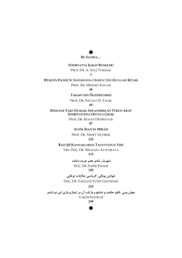 Page 1 BU SAYIDA… EDEBİYATTA ŞARAP RENKLERİ PROF. DR