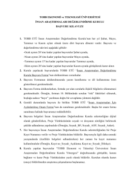TOBB EKONOMİ ve TEKNOLOJİ ÜNİVERSİTESİ İNSAN