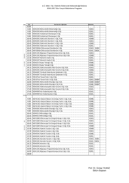 U.Ü. Müh. Fak. Elektrik-Elektronik Mühendisliği Bölümü 2016