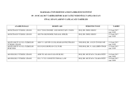 09-10 ocak 2017 tari̇hleri̇nde kar tati̇li̇ nedeni̇yle