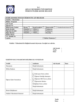 tc adnan menderes üniversitesi öğrenci ilişik kesme belgesi