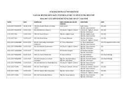 2016 g&uuml;z d&ouml;nemi b&uuml;t&uuml;nleme sınav takvimi