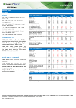 EKONOMİ HABERLERİ SEKTÖR ve ŞİRKET