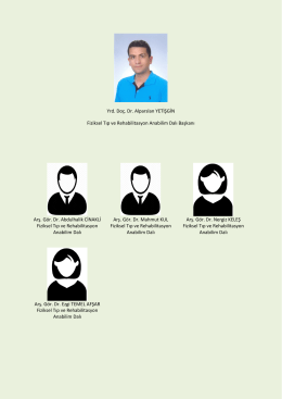 Fiziksel Tıp ve Rehabilitasyon Anabilim Dalı