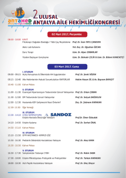 Bilimsel Program