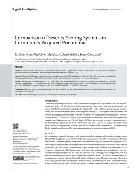 Comparison of Severity Scoring