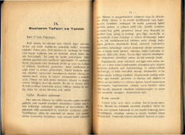 Suçların Te`fsiri ve Tahliır