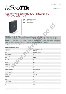 brosur - Mikrotik Indonesia