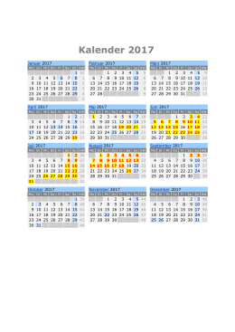 Kalender 2017