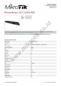 brosur - Mikrotik Indonesia