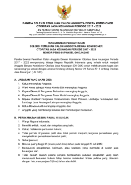 Pengumuman - Kementerian Keuangan RI