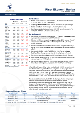 Riset Ekonomi Harian - Samuel Sekuritas Indonesia