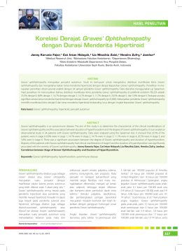 Correlation between Stage of Graves` Ophthalmopathy and Duration