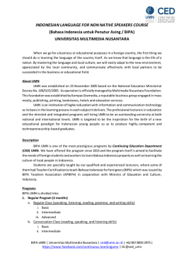 Bahasa Indonesia untuk Penutur Asing / BIPA
