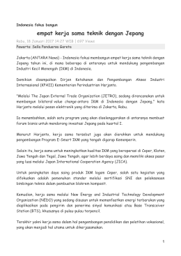 empat kerja sama teknik dengan Jepang