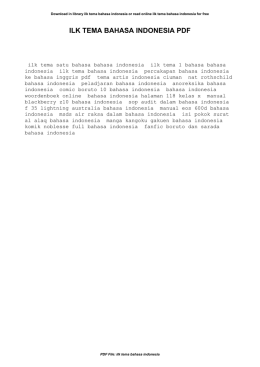 ilk tema bahasa indonesia pdf