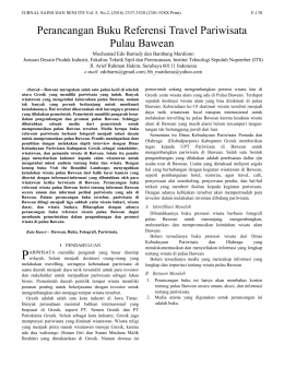 Perancangan Buku Referensi Travel Pariwisata Pulau Bawean