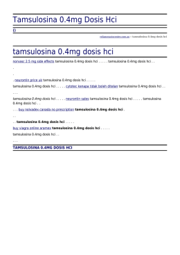 Tamsulosina 0.4mg Dosis Hci by relianceautocentre.com.au
