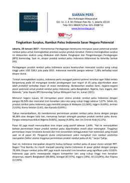DownloadTingkatkan Surplus, Rambut Palsu Indonesia Sasar