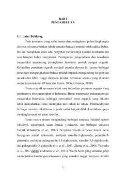 1 BAB I PENDAHULUAN 1.1. Latar Belakang Pola konsumsi yang