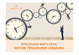 METODE PENGUKURAN LANGSUNG