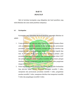 BAB VI PENUTUP