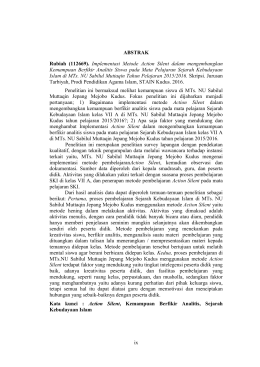 ix ABSTRAK Rubiah (112669). Implementasi Metode