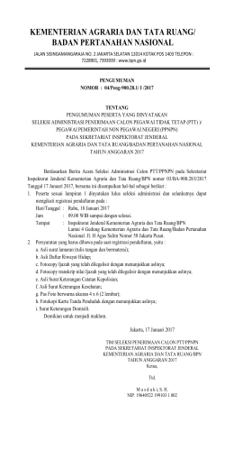 Kementerian Agraria dan Tata Ruang/Badan Pertanahan Nasional