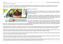 inovatif, layanan puskesmas di makassar berbasis kunjungan