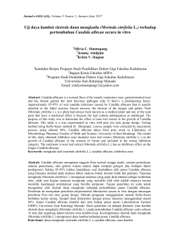 Morinda citrifolia L. - E-Journal Universitas Sam Ratulangi