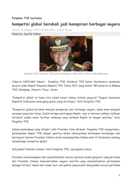 kompetisi global berubah jadi konspirasi berbagai negara