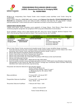 Pre-Qualification Announcement