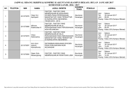 File: Jadwal Sidang Skripsi Bekasi 24Jan17