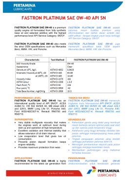 fastron platinum sae 0w-40 api sn