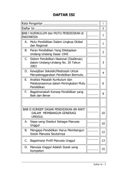 daftar isi