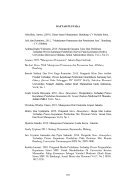 DAFTAR PUSTAKA Athoillah, Anton. (2010). Dasar