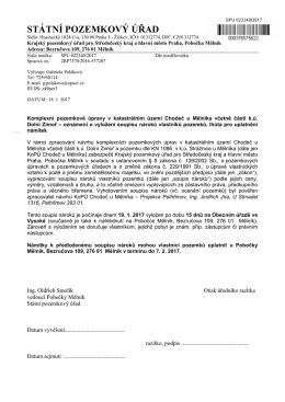 ST&Aacute;TN&Iacute; POZEMKOV&Yacute; &Uacute;ŘAD