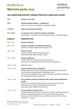 JAK UDRŽITELNĚ ROZV&Iacute;JET VEŘEJN&Yacute;