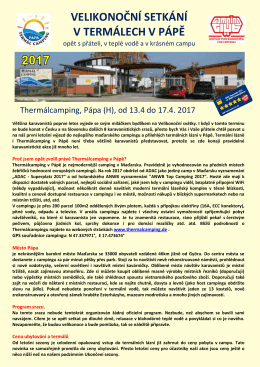 pozvánka - Camping club Rožnov