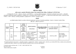 Záměr na základě podané žádosti na změnu