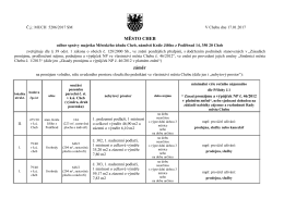 Záměr na pronájem volného, níže uvedeného