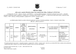 Záměr na základě podané žádosti na změnu