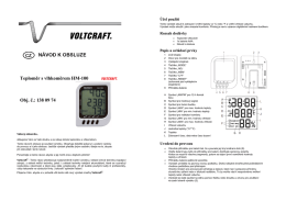 Teploměr s vlhkoměrem HM-100 Obj. č.: 138 09 74