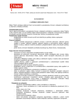 Hled&aacute;me městsk&eacute;ho architekta a urbanistu