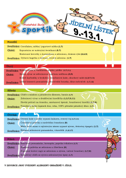 Cornflakes, ml&eacute;ko/ jogurtov&eacute; ml&eacute;ko (1,7) Kapustnica se su&scaron;en&yacute;mi