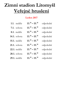 Zimn&iacute; stadion Litomy&scaron;l