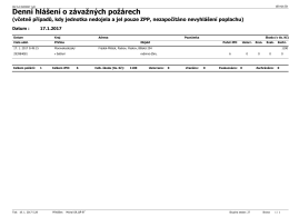 Závažné požáry