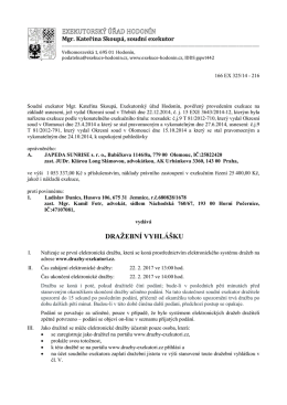 dražebn&iacute; vyhl&aacute;&scaron;ku - E