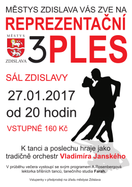 3.reprezentační ples Zdislavy